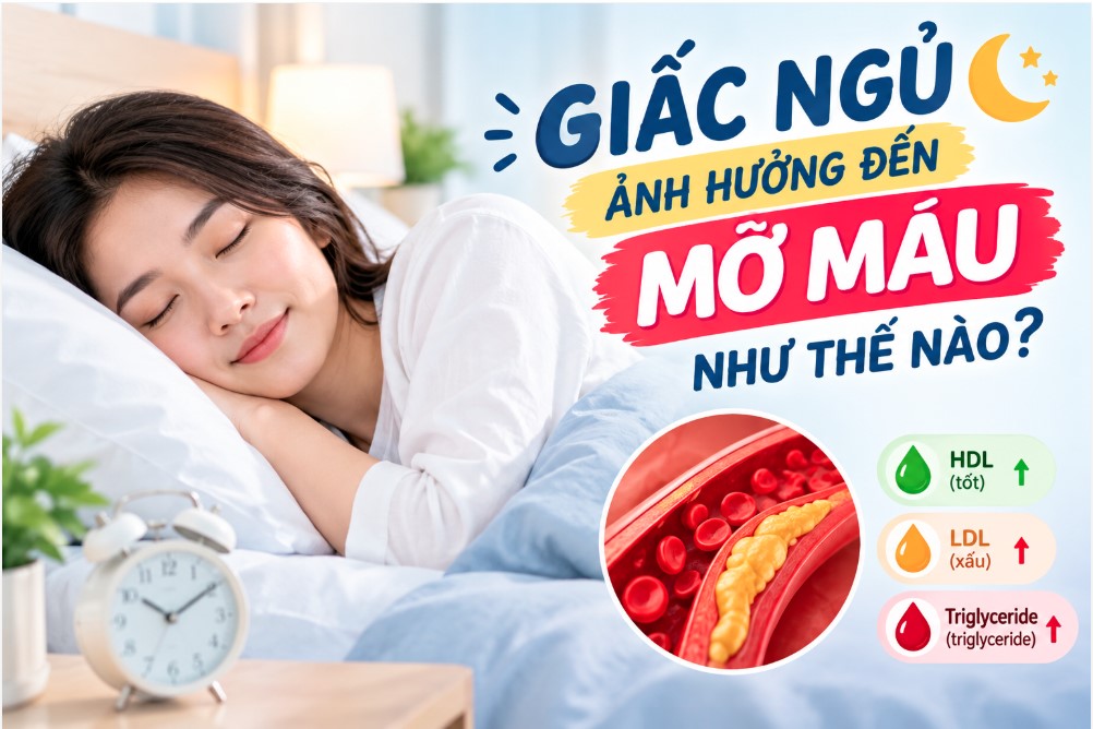 GIẤC NGỦ ẢNH HƯỞNG ĐẾN MỠ MÁU NHƯ THẾ NÀO?